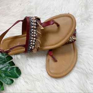 TOP Moda Shoes - Top Moda Ankle Slingback Boho Tstrap Sandals Shoes TOP Moda Shoes - Top Moda Ankle Slingback Boho Tstrap Sandals Shoes